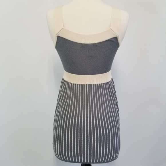 NANETTE LEPORE Womens Gray & Cream Knit Stretchy Tank Top Size XS - Picture 6 of 8